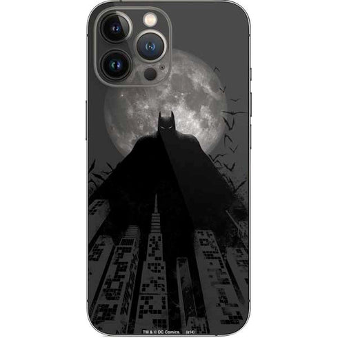 DC Comics Batman On City with Moon Art iPhone 13 Pro Max Skin